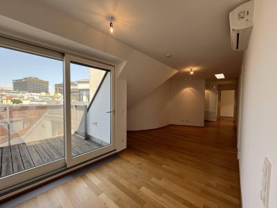 Drei-Zimmer-Dachgeschoßwohnung mit Terrasse nahe St. Anna Kinderspital, Miete 1090 Wien