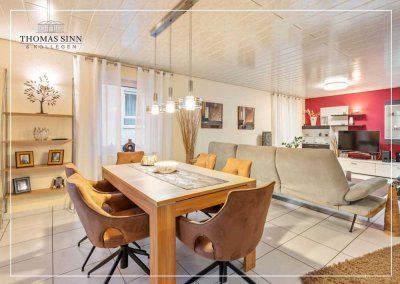 5,5-Zi.-MAISONETTE-WOHNUNG MIT REIHENHAUS-CHARAKTER IM RUHIGEM WOHNGEBIET - 2 STELLPLÄTZE - BALKON