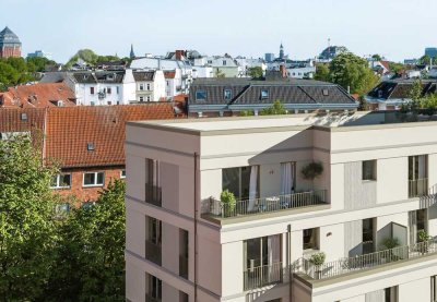 Exklusive 3-Zimmer-Wohnung mit Dachterrasse und Balkon in Eimsbüttel – 74 m² Neubaukomfort