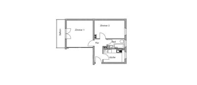 2-Zimmer Dachgeschosswohnung mit Balkon in Würzburg Altstadt/Peter (oberhalb der Residenz)