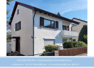 PROVISIONSFREI • Freistehendes Einfamilienhaus mit idyllischem Garten & Einzelgarage