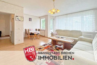 Huchting / Erbpacht / Vermietete 3-Zimmer-Wohnung mit Loggia und Einbauküche