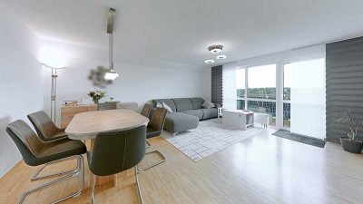 4-Zimmer-Wohntraum mit Balkon, Einbauküche & Garage