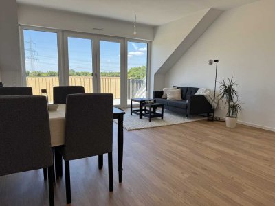 Neubau 2-Zimmer-Dachgeschosswohnung mit gehobener Innenausstattung mit Balkon in Leverkusen