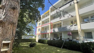 Helle, zentral gelegene Etagenwohnung mit Südbalkon