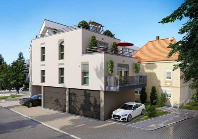 Luxus Penthouse | 81,6m² | XXL Dachterrasse  | NECKARTALVILLA - Obereisesheim
