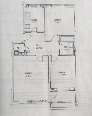 3Z-Whg mit Balkon und EBK in HH-Schnelsen in Sackgasse