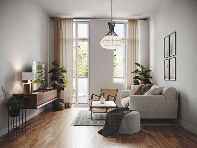 Stilvolle 2-Zimmer-Wohnung mit 2 Balkonen