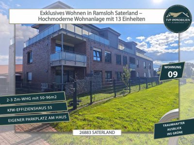 � Kapitalanlage o. Eigenheim? Exklusive 2 Zi.-Whg. in moderner Wohnanlage + Top-Ausstattung (WH9)