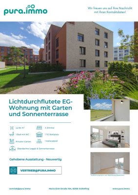 13.05 Lichtdurchflutete EG-Wohnung mit Garten und Sonnenterrasse