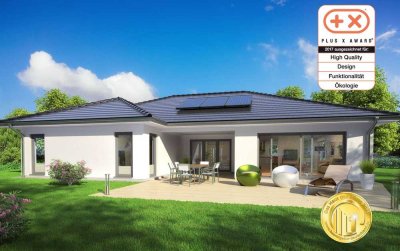 Familienparadies auf einer Ebene – Bungalow im Grünen