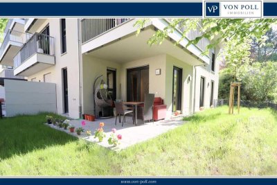 Neuwertige Gartenwohnung in Erlangen-Süd: 4 Zi., Terrasse, Garten, Carport – Fertigstellung 12/2024