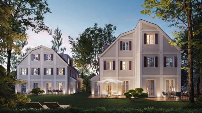 Neubau Villenhälften in klassischer Architektur in Top-Lage nähe Pasinger Stadtpark