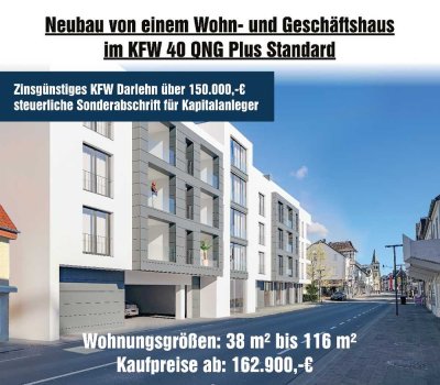 Neubauprojekt KFW 40 - QNG-Förderkredit in Bad Lippspringe – Apartment mit 2 Dachterrasse