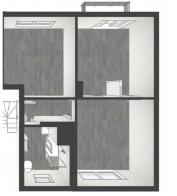 Vollständig renovierte 2,5-Raum-Wohnung mit Balkon in Witten