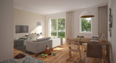 Exklusive 4-Zimmer Gartenwohnung mit sonniger Terrasse – Platz für die ganze Familie