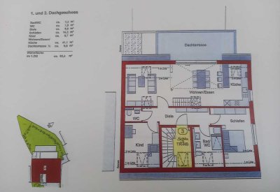 Stilvolle 4,5-Zimmer-Maisonette-DG-Wohnung mit Balkon in Dettingen unter Teck