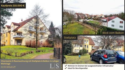 Charmante 3-Raum-Wohnung im Grünen