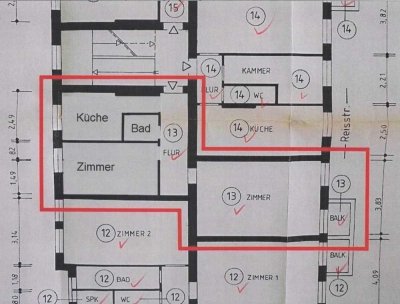 Bezugsfreie, Provisionfreie 2-ZWohnung mit Balkon in guter Lage Berlin Siemensstadt vom Eigentümer