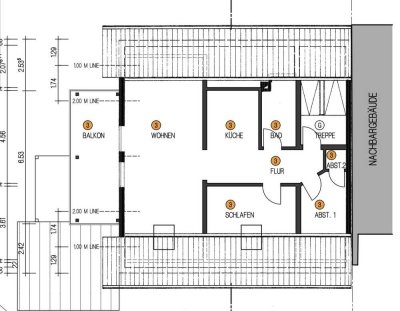 Frisch renovierte 2,5 Zimmer Dachgeschosswohnung mit Klimaanlage