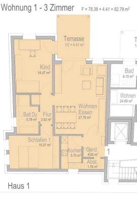 Moderne, lichtdurchflutete 3-Zimmer Terrassenwohnung im Herzen von Erlangen-Bruck