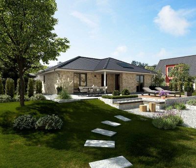 Step-free. Comfortable. Timeless – the bungalow by MBB Massivhaus!