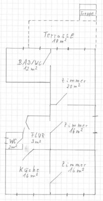 Vermietung 3 Zimmer/Küche/Bad/Balkon (maximal 2 Personen) in 33609 Bielefeld-Milse