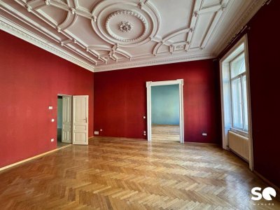 #SQ - NÄHE U2 RATHAUS! 5-ZIMMER-ALTBAUWOHNUNG MIT BALKON