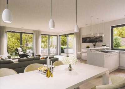 Erdgeschoss-Wohnung, Garten, hochwertige Ausstattung, 2 Tiefgaragenplätze, Erstbezug