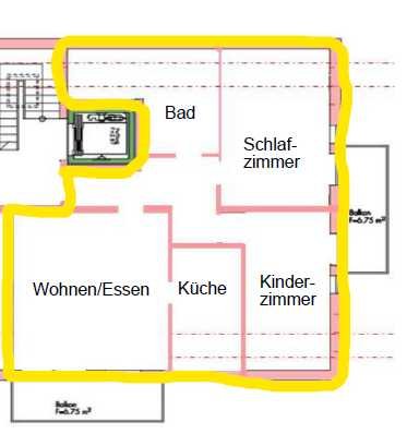 Erstbezug: Moderne 3-Zi.-Dachgeschosswohnung mit Balkon