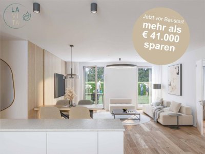 Jetzt Baustartaktion nutzen! LAVITA - Traumhafte Garten-Wohnung mit 4 Zimmern &amp; Terrasse