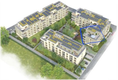 Exklusives Penthouse mit 4 Zimmern und Dachterrasse in Maintal | Neubau Erstbezug