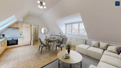 Attraktive 2-Zimmer-Wohnung im 1. Dachgeschoss – Modern und Lichtdurchflutet in Top-Lage von Gleisdorf