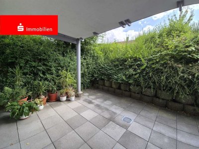 Charmante 1-Zimmer-Souterrain-Wohnung mit großer Terrasse!