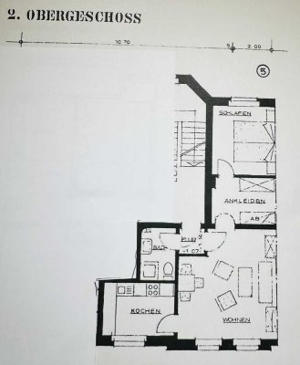 2 ZKB mit 52 qm voll möbliert und löffelfertig ab 01.11.25 frei