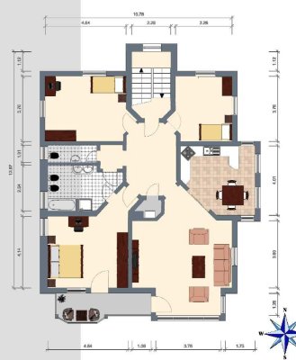 Ansprechende und gepflegte 4,5-Zimmer-Wohnung mit Balkon in Teningen-Köndringen