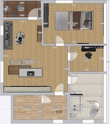 Exklusive DG Penthouse Wohnung mit Loft Charakter