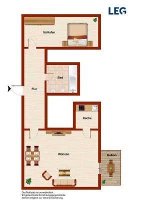 Gemütliche 2-Zimmer-Etagenwohnung in Herford!
