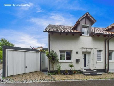 Ruhig wohnen, stadtnah leben.
 Reihenendhaus mit Garage und Garten