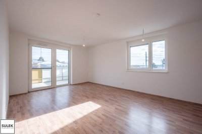 Miete inkl. KFZ-Stellplätzen! 2 Zimmer Erstbezugswohnung mit Balkon nahe Bahnhof Eisenstadt!