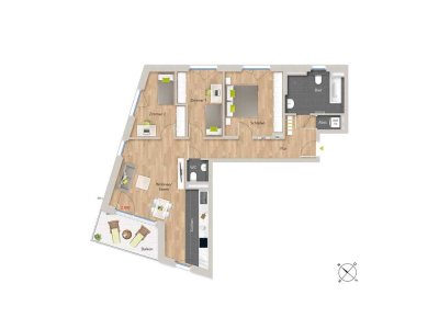 4-Zi-Familienwohnung in Ortsrandlage - WE1/424