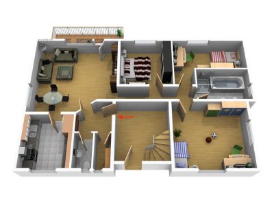 Helle 4-Zimmer-Wohnung in ruhiger Lage in Betzdorf – mit Balkon