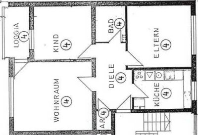 Elegante 3-Zimmer-Wohnung mit Balkon, Parkplatz und EBK
