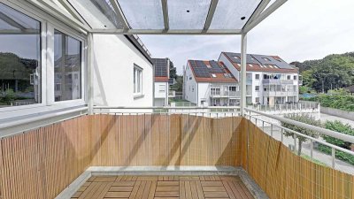 73 m² Maisonette in Günzburg: Balkon, 2 TG-Stellplätze, Fußbodenheizung, Fernwärme, bezugsfertig