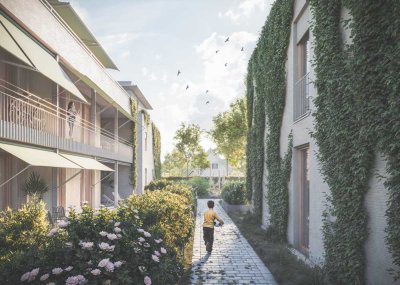 quartier brunner – Wo die Stadt Luft holt. Haar bei München. Holzmassivbauweise EH 40 + QNG