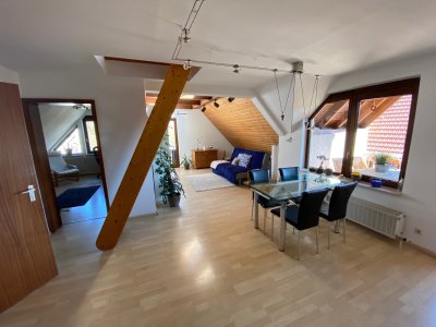 Freiberg/N., sehr schöne, gemütliche 2 1/2 Zi.-DG-Wohnung mit Galerie