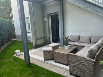 EG-Wohnung mit Terrasse, citynah, 2 km zum Wald, Baujahr 2022