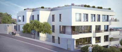 Traumhafte Neubau 2-Zimmer Wohnung mit Blick über Stuttgart - mit EBK, Loggia, TG Stellplatz, Aufzug