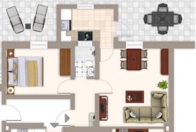 2,5-Raum-Wohnung mit Terrasse in Essen-Bergerhausen