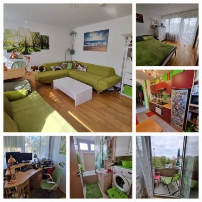 Möblierte 2-Zimmer-Wohnung mit 2 Balkonen, Klimaanlage, Tiefgarage & Homeoffice – Ideal für 1–2 Monate (ab 29. April, München Nord)